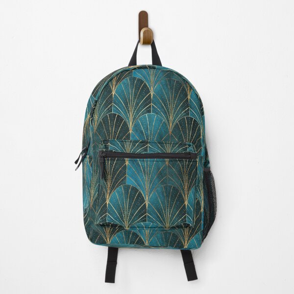 Item preview, Art Deco Waterfalls // Textured Teal designed and sold by The Wellington Boot.