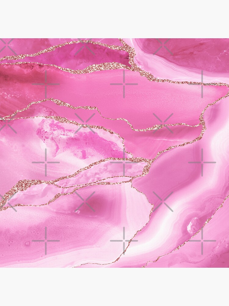 Pink Glamour Glitter Mermaid Marble II by MysticMarble