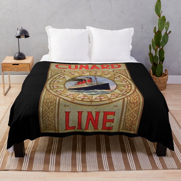 Item preview, Cunard Line retro poster designed and sold by CorasPosters.