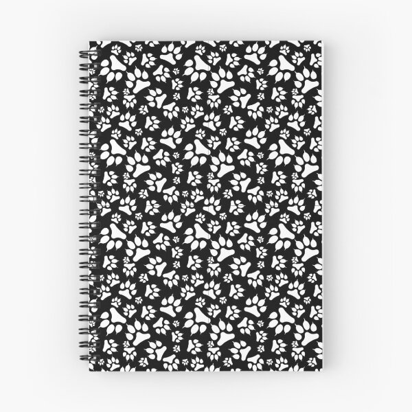 Item preview, Black and White Dog Paws Pattern designed and sold by patternprint1.