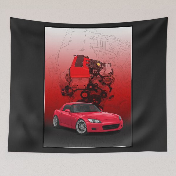 Item preview, S2000 AP1 with F20c background (Red) designed and sold by ArtyMotive.