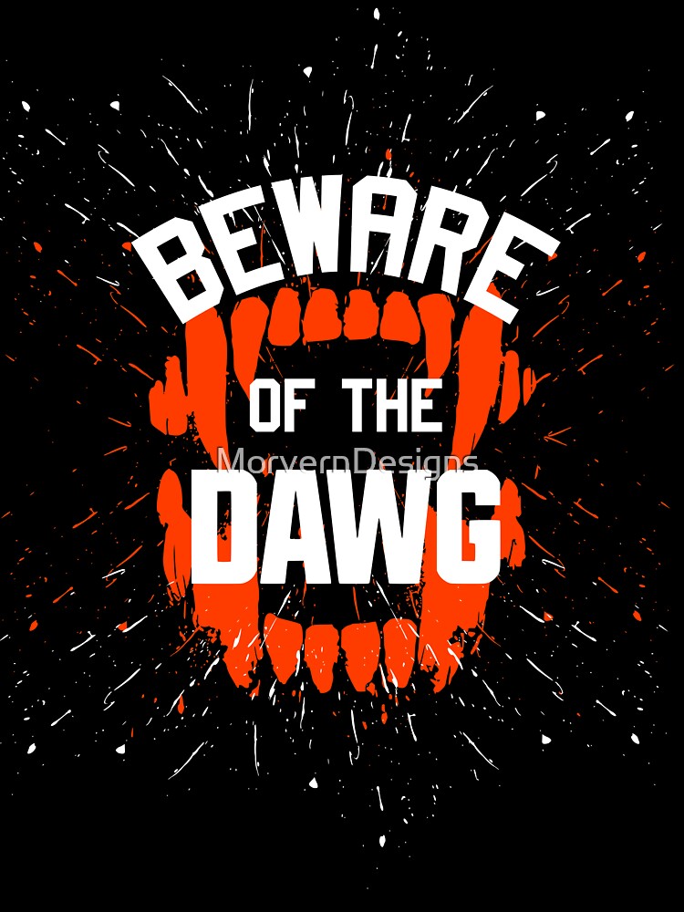 Cleveland Browns - Beware of the Dawg Kids T-Shirt for Sale by  MorvernDesigns