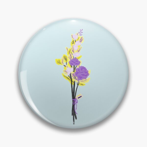 Item preview, Nonbinary flag colored flowers designed and sold by rainbowdaisies.