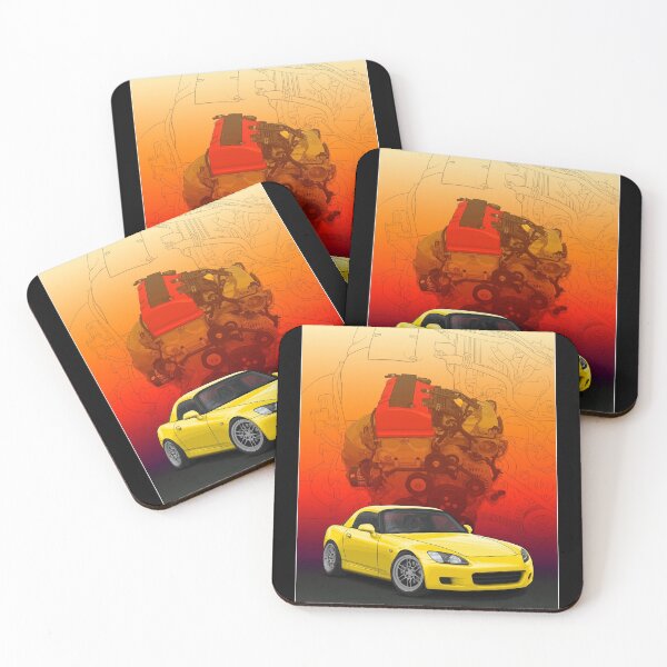 Item preview, S2000 AP1 with F20c background (Yellow) designed and sold by ArtyMotive.