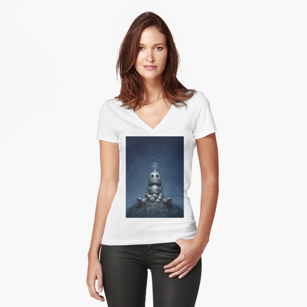 Item preview, Fitted V-Neck T-Shirt designed and sold by MattDixonArt.