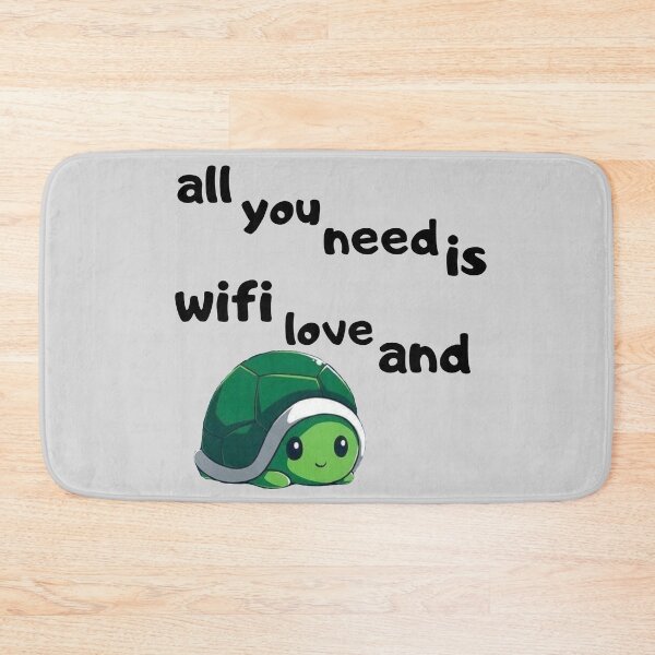 Item preview, All you need is wifi love and turtle designed and sold by Toothless-3377.