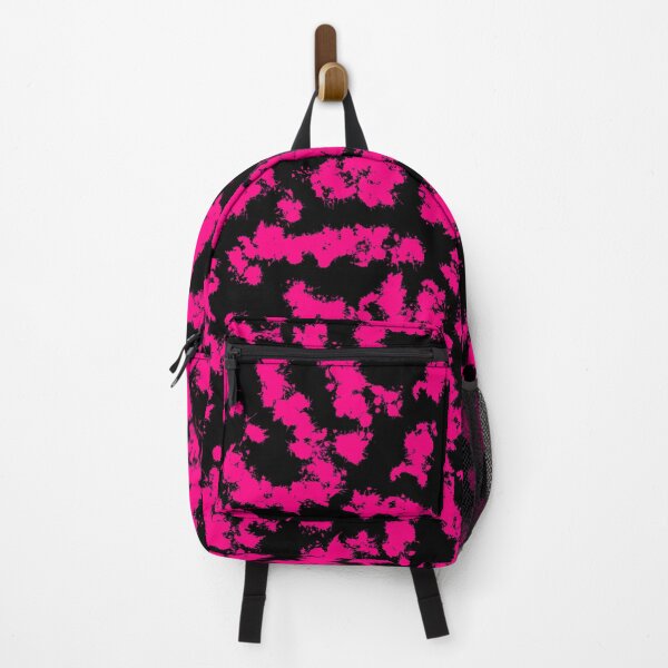Pink Paint Splatter Pattern Backpack