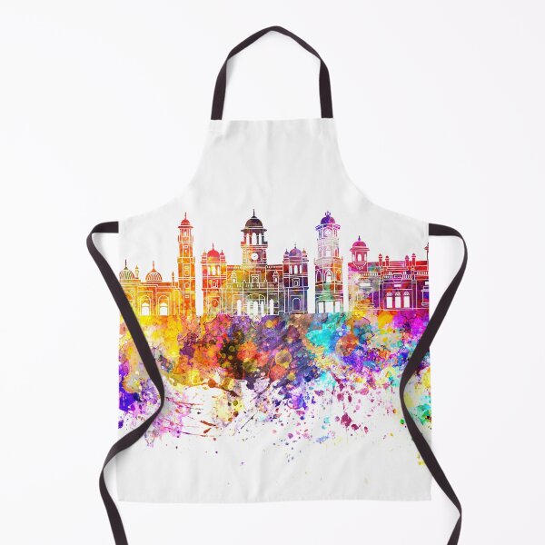 Item preview, Peshawar skyline in watercolor background designed and sold by paulrommer.