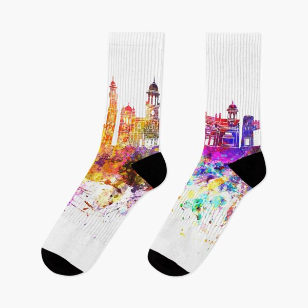 Item preview, Peshawar skyline in watercolor background designed and sold by paulrommer.