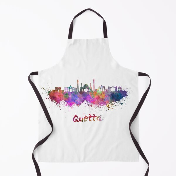 Item preview, Quetta skyline in watercolor splatters designed and sold by paulrommer.