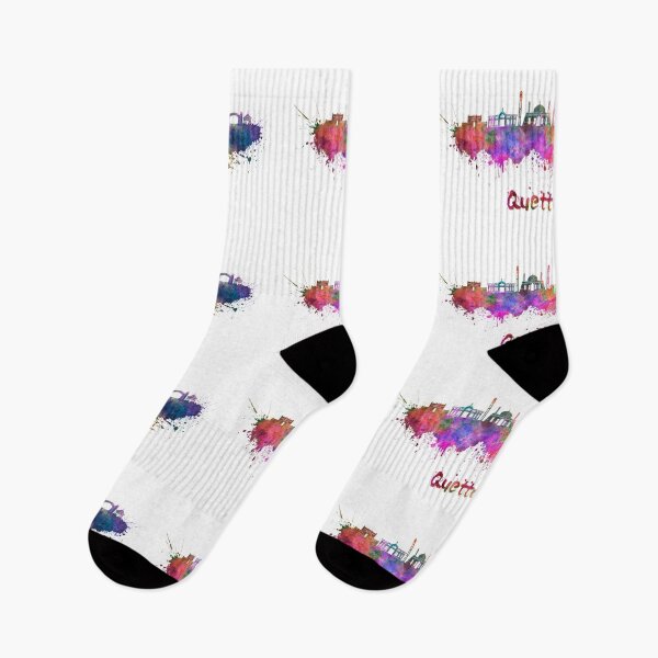 Item preview, Quetta skyline in watercolor splatters  designed and sold by paulrommer.