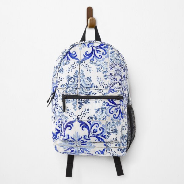 Item preview, Portuguese Azulejos VI - Vintage Blue Hand Painted Tiles - Europe Travel photography by Ingrid Beddoes designed and sold by Ingrid Beddoes Photography.