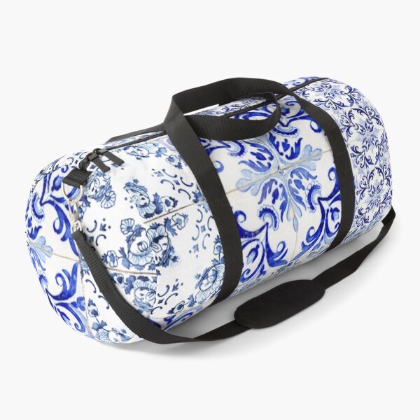 Item preview, Portuguese Azulejos VI - Vintage Blue Hand Painted Tiles - Europe Travel photography by Ingrid Beddoes designed and sold by Ingrid Beddoes Photography.