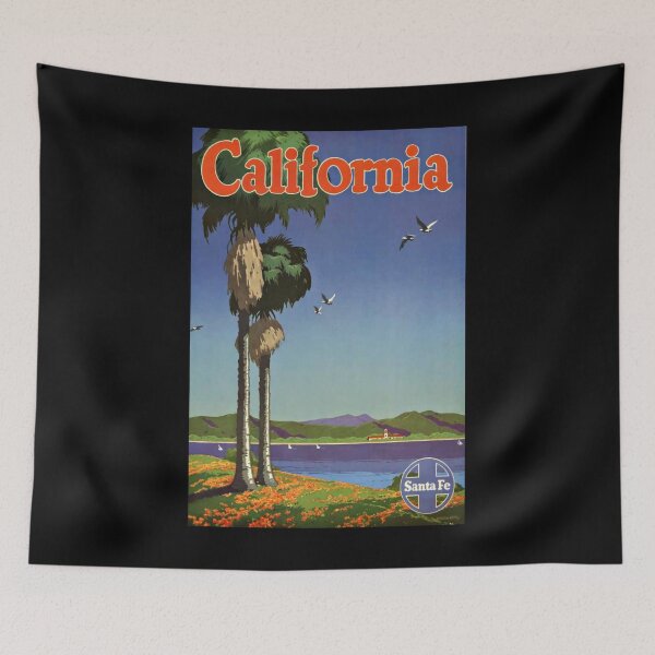 Item preview, California retro poster designed and sold by CorasPosters.
