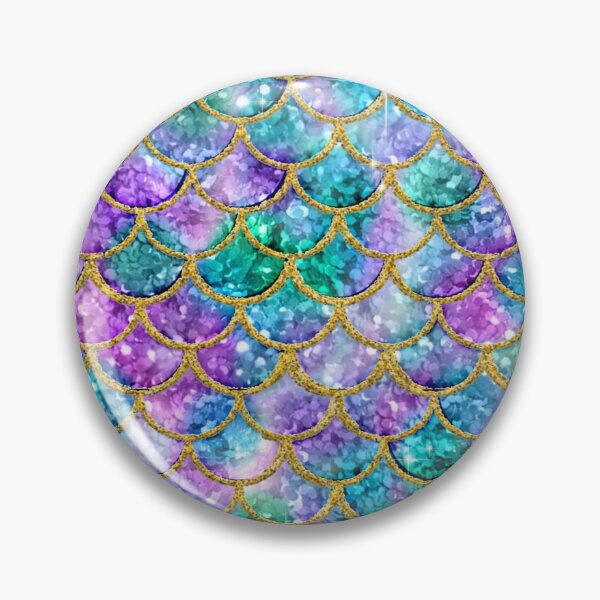 Item preview, Glitter Mermaid Scales and gold designed and sold by TopDesignArt.