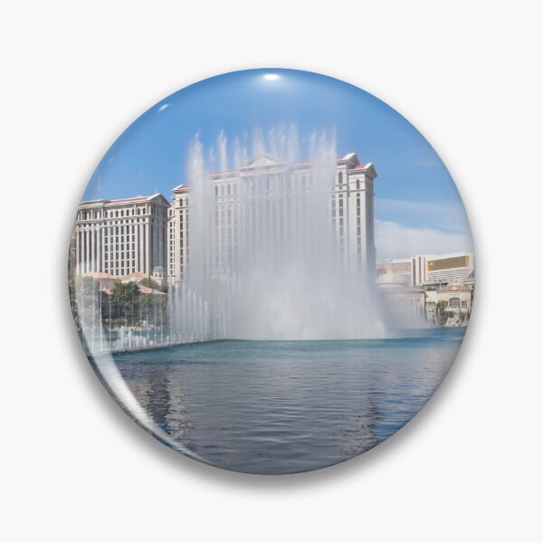 Item preview, Splendiferous Las Vegas Fountains - Caesars Palace Tower Behind a Curtain of Water designed and sold by Georgia Mizuleva.