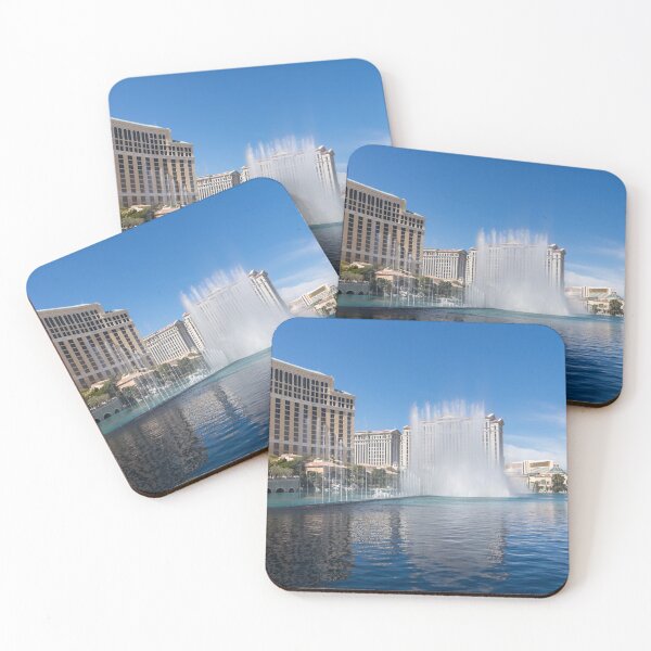 Item preview, Splendiferous Las Vegas Fountains - Caesars Palace Tower Behind a Curtain of Water designed and sold by Georgia Mizuleva.
