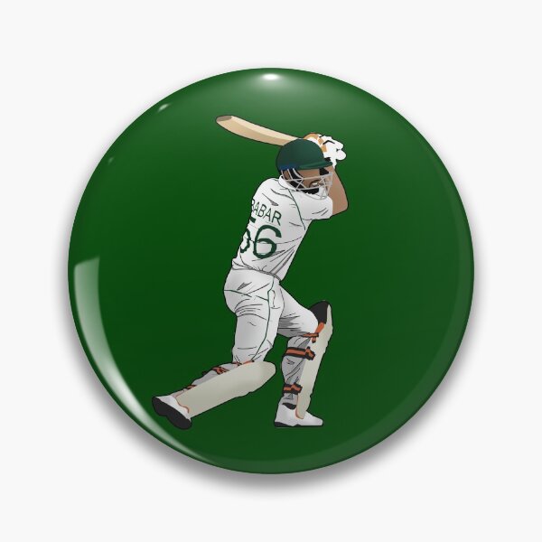 Item preview, Babar Azam Test Match designed and sold by HitFor6.