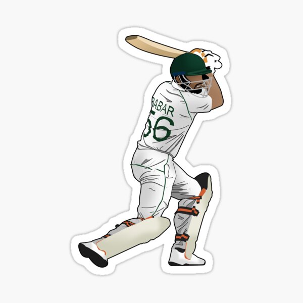 Babar Azam Test Match Sticker