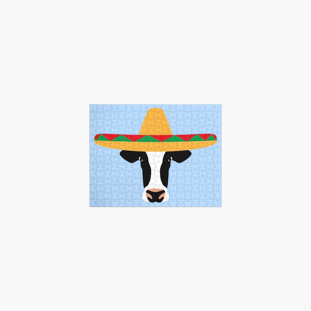NDVH Cow Wearing a Sombrero Jigsaw Puzzle