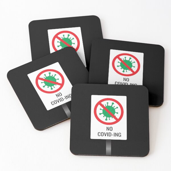 Item preview, No Covid-ing Anti Coronavirus Traffic Sign Social Awareness designed and sold by Sour Soul.
