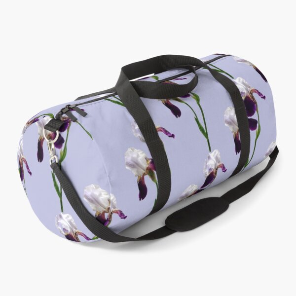 Item preview, Twin Irises Maroon and White designed and sold by Susan Savad.