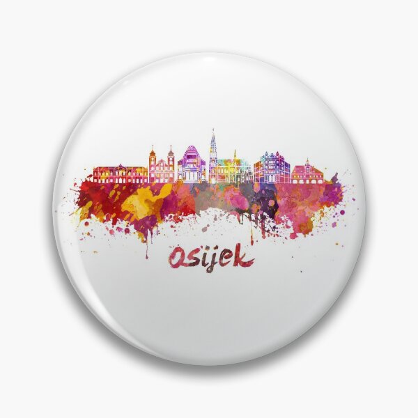 Item preview, Osijek skyline in watercolor designed and sold by paulrommer.