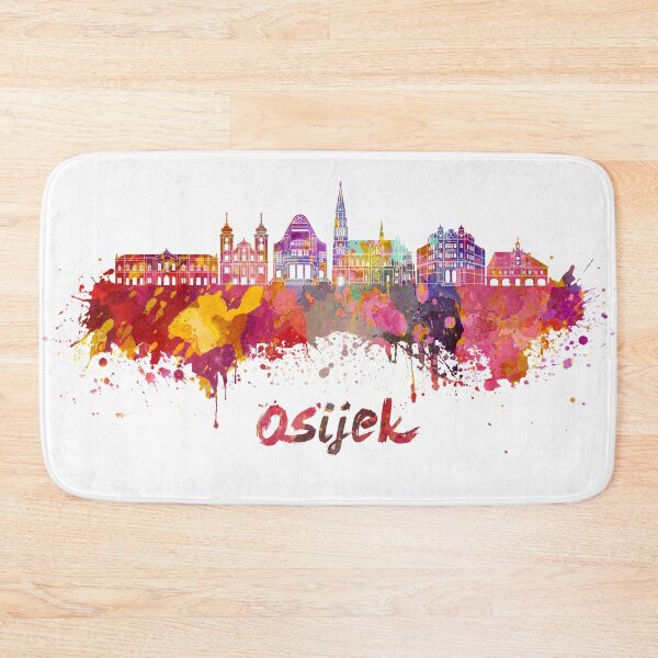 Item preview, Osijek skyline in watercolor designed and sold by paulrommer.
