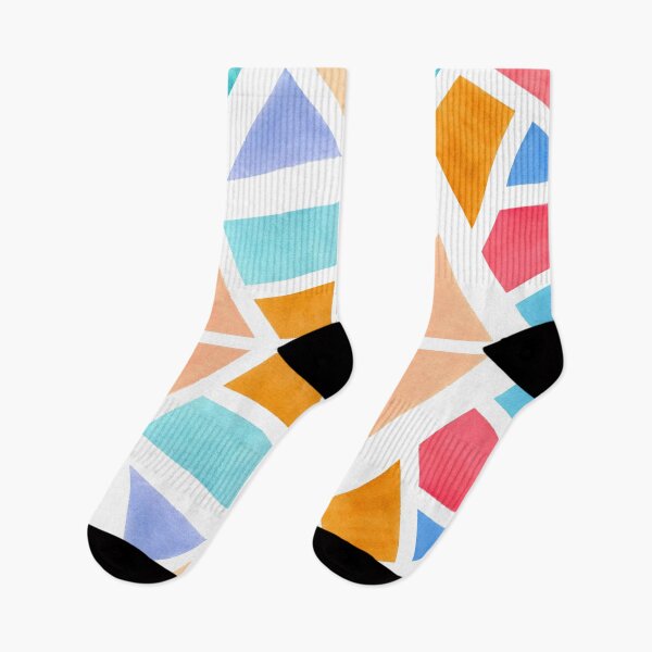 Item preview, Watercolor & Guache Geometric Shapes in Vibrant Colors designed and sold by Annie Grace Aguila.