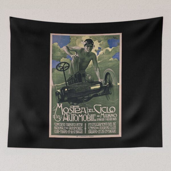 Artikelvorschau, 1905 Mostera dell Automobile retro poster entworfen und verkauft von CorasPosters.