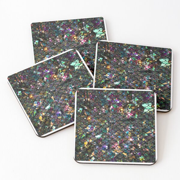 Item preview, Black Glitter Scales  designed and sold by TopDesignArt.