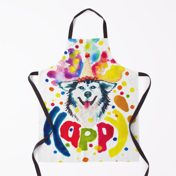Item preview, Happy husky with lettering designed and sold by AgniArt.