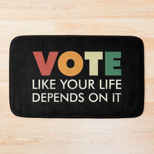Item preview, Vote Like Your Life Depends On It - Grunge Retro Typography designed and sold by chrismanubag.