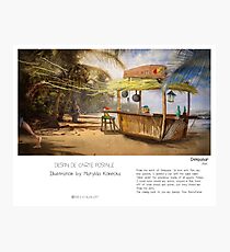 "Denpasar" in words & image (M.Konecka) Photographic Print