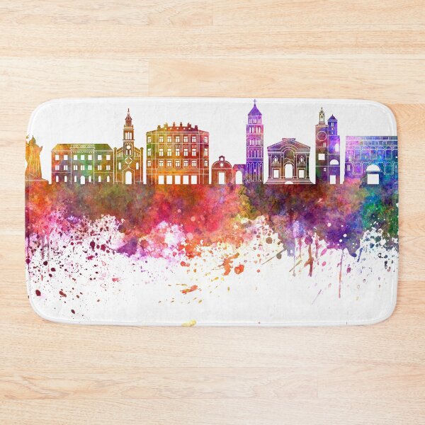 Item preview, Split skyline watercolor background  designed and sold by paulrommer.