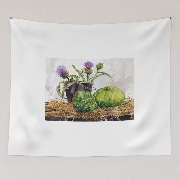 Item preview, Still Life with Squashes and Thistles designed and sold by Margaret Merry.
