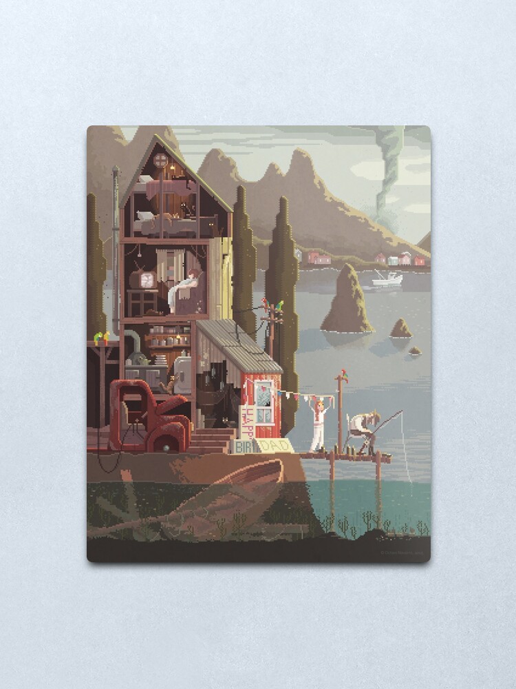 Alternate view of Scene #15: 'The Fisherman's Daughter' Metal Print