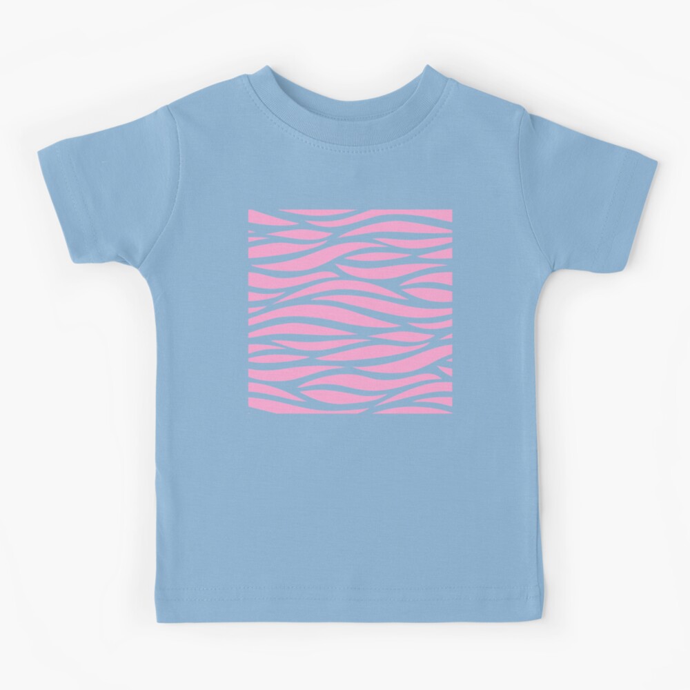 Strawberry Zebra Pattern - Pink Zebra Stripes | Kids T-Shirt