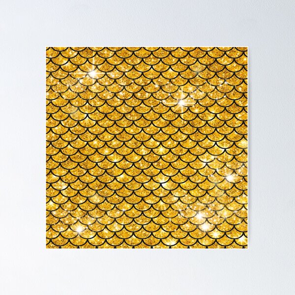 Item preview, Golden Glitter Scales  designed and sold by TopDesignArt.