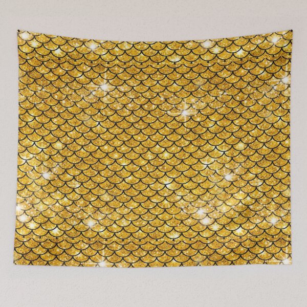Aperçu de l'œuvre Écailles de paillettes dorées créée et vendue par TopDesignArt.