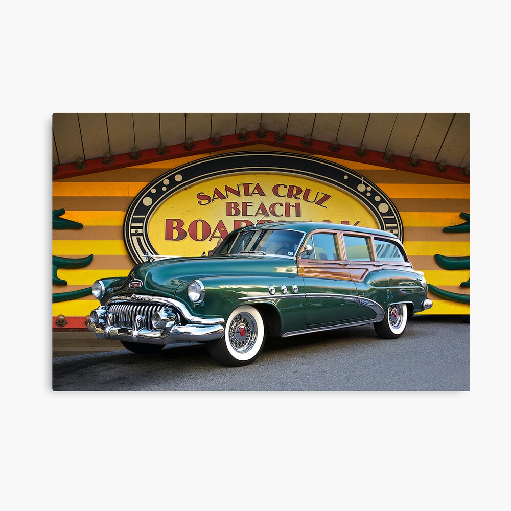 1952 buick woody estate wagon poster by davekoontz redbubble redbubble