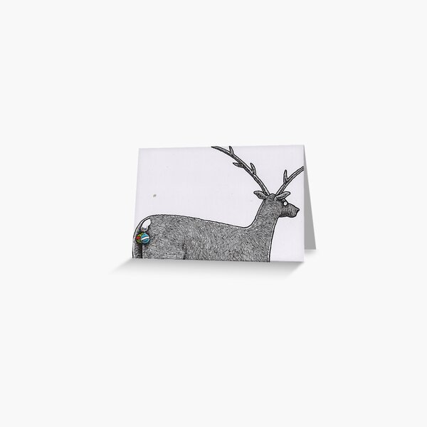 Reindeer balls Christmas card Greeting Card