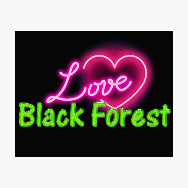 Black Forest Neon 1.0 Fotodruck