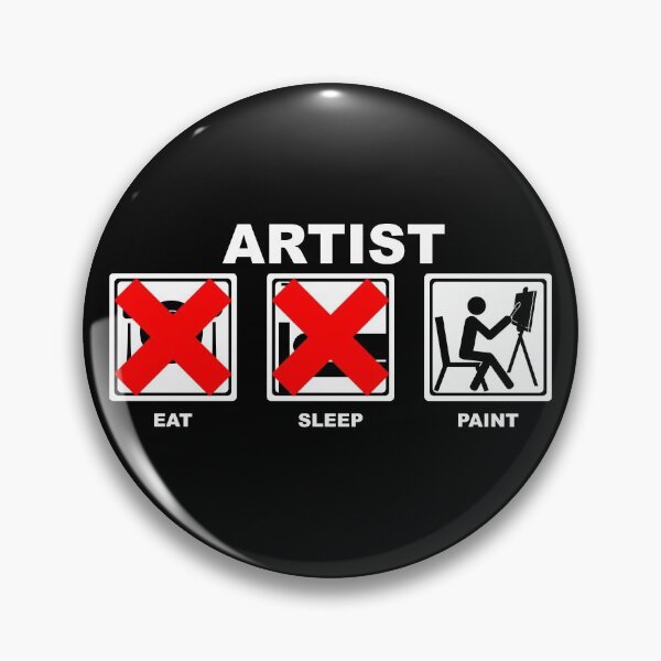 Item preview, eat sleep paint designed and sold by creativithings.