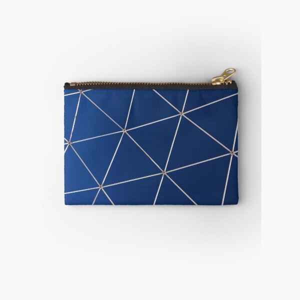 Item preview, Geometric forms with lines design pattern blue golden stripes  designed and sold by conceptDVS.