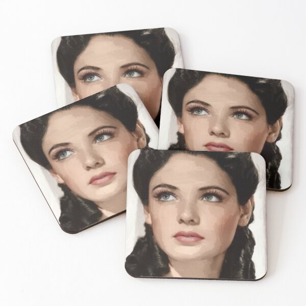 Item preview, Vintage Gene Tierney Vintage Gene Tierney Oil Painting designed and sold by Beltschazar.