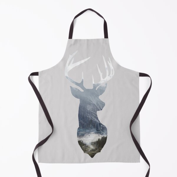 Item preview, Deer Silhouette in Misty Forest Wild River Scene designed and sold by Quirkle Berry.