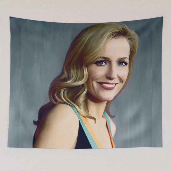 Item preview, Gillian Anderson oil color painting  designed and sold by altaircolin.
