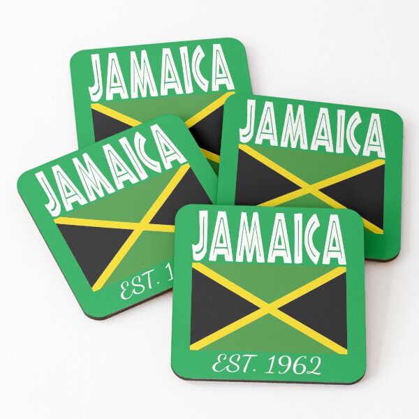 Item preview, Jamaica EST. 1962 Independence Pride Flag of Jamaica T Shirt Merch designed and sold by PRINTS2HOT.
