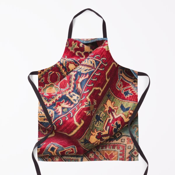 Item preview, Aztec Mexican red ornaments pattern southwest red rug scarf art designed and sold by conceptDVS.